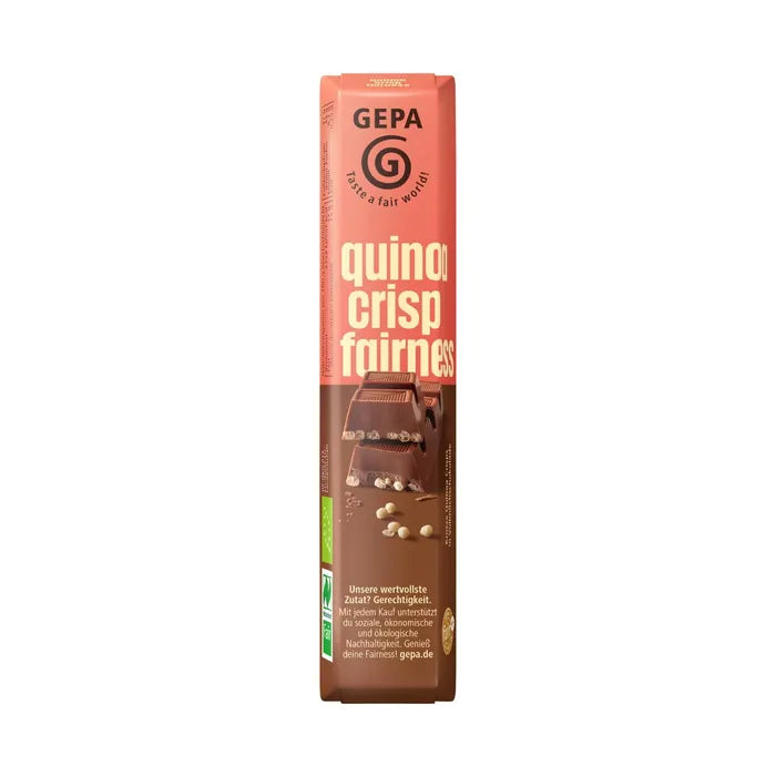 Bio Fairetta Milk Chocolate Quinoa-Crisp - GEPA