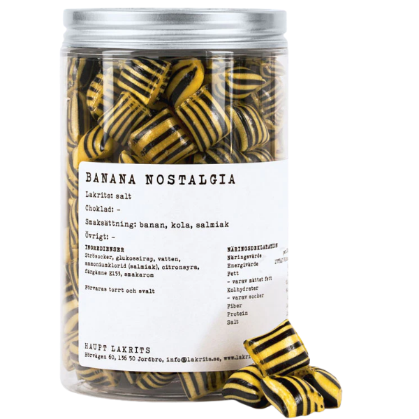 Licorice bonbons "Banana Nostalgia'"- Haupt Lakrits