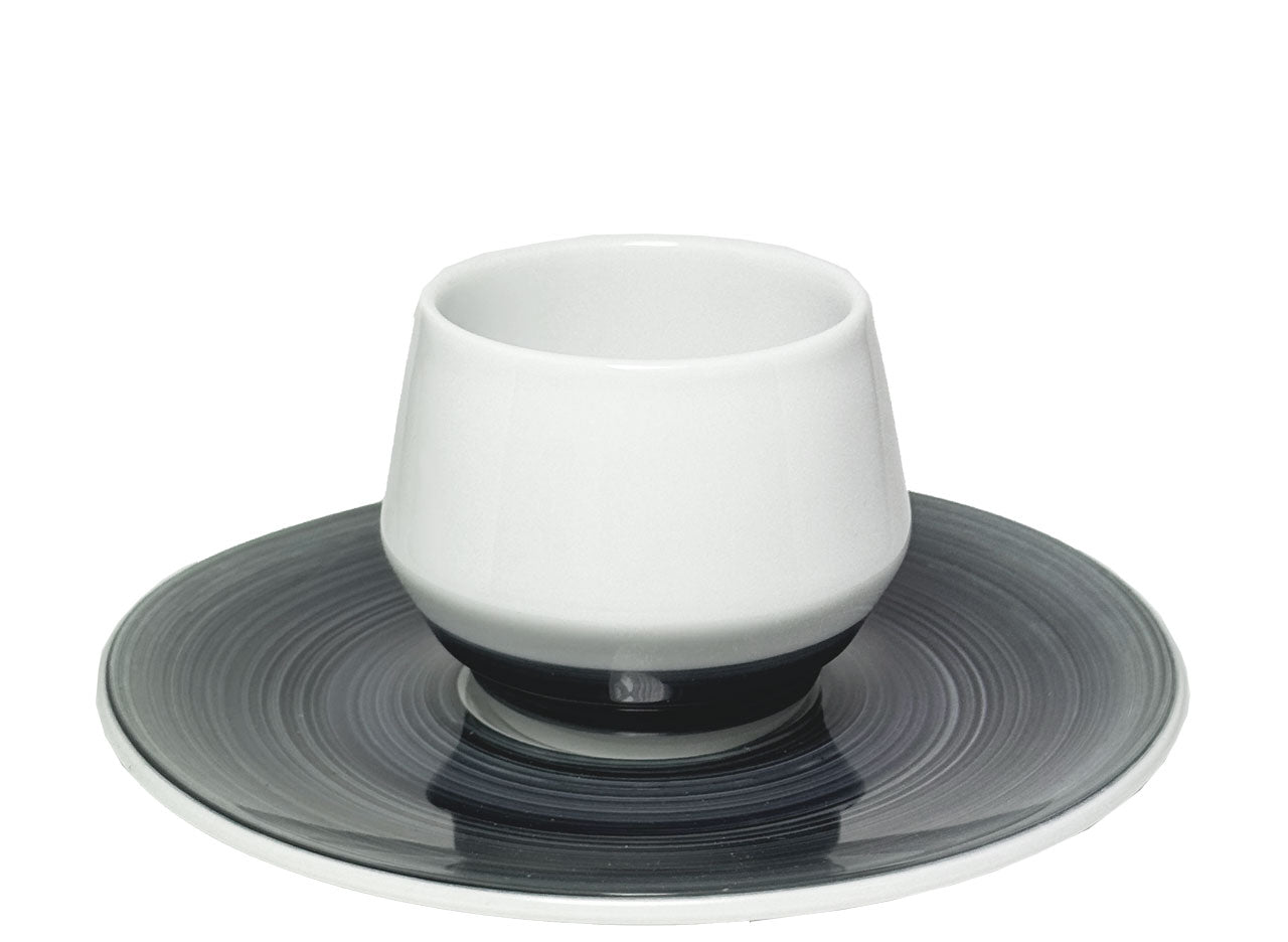 Espresso cup white and grey "Maniko" - Club House