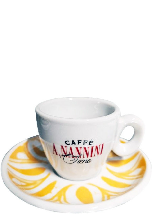 Espresso cup and yellow saucer - Nannini