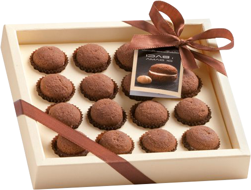 Baci di Dama (Lady's Kisses) with chocolate - Antica Torroneria Piemontese