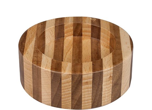 Wooden Tamper holder with stripes - Motta