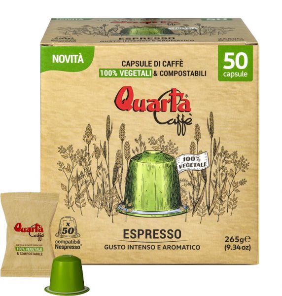 Quarta Caffè compostable espresso capsules
