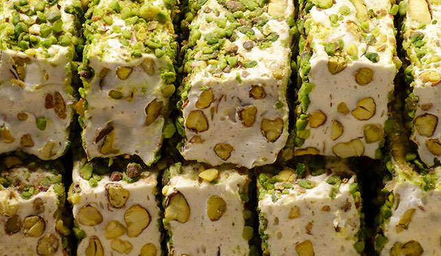 Sweets with pistachio